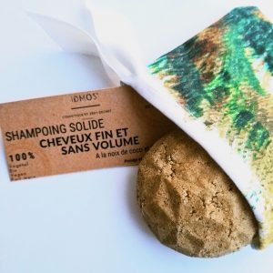 shampoing solide bio spécial fins et sans volume de IDMOS